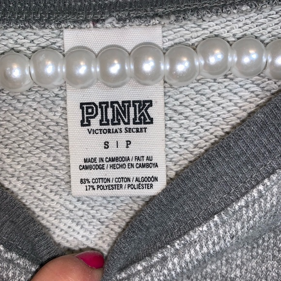 Pink distressed sweatshirt - Picture 5 of 8